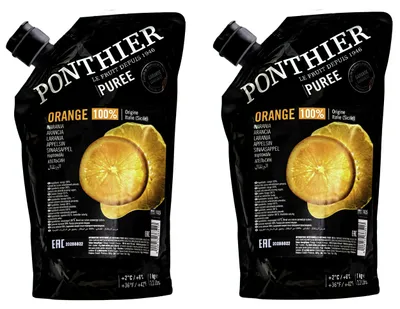 Produktbild von Ponthier ORANGE-VALENCIA PÜREE Zitrus-Frucht-Püree 2x 1KG