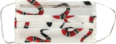 Produktbild von Casa Padrino Bling Bling Snakes Weiß - CP Maske mit Glitzersteinen