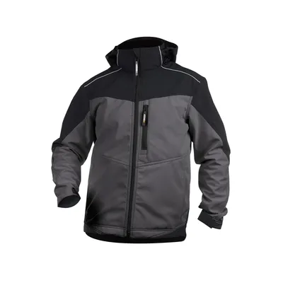 Produktbild von DASSY® Jakarta Zweifarbige Softshell-Jacke ZEMENTGRAU/SCHWARZ Gr.S Länge: STANDARD