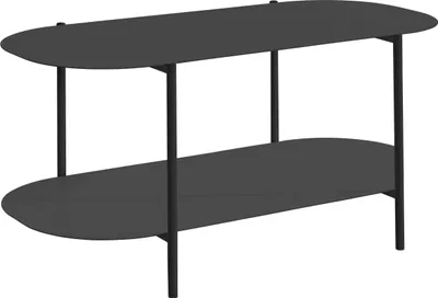 Produktbild von Couchtisch >Stig< in Schwarz, Metall - 100x45x50cm (BxHxT)