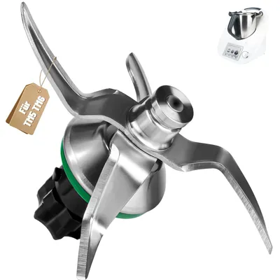 Ersatzmesser für Thermomix TM5 TM6, 4 St., Edelstahl