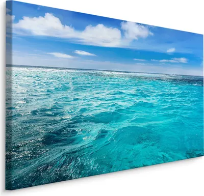 Produktbild von Fabelhafte Canvas LEINWAND BILDER 40x30 cm XXL Kunstdruck Meer Exotisch Himmel Sonne
