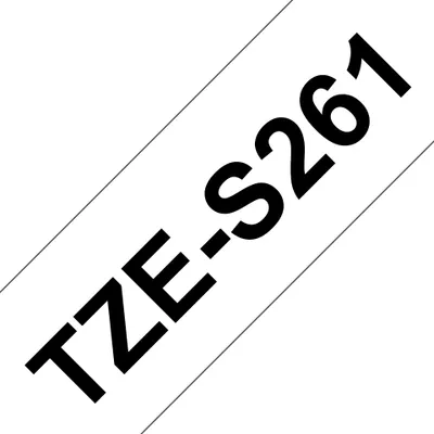 Image de Brother TZE-S261 Laminiertes Band 36mm schwarz auf weiß - Rolle (3,6 cm) (TZES261)