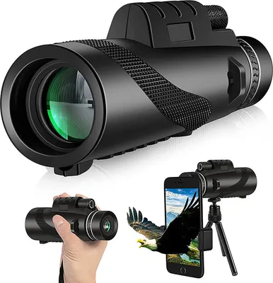 Produktbild von ASKSA 12X50 High Definition Monokular Teleskop Hohe Leistung Monokular für Erwachsene mit Stativ