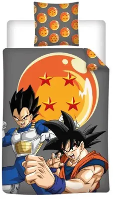 Imagen del producto de Funda de edredón Dragon Ball Z, 140 x 200 cm, de poliéster y algodón