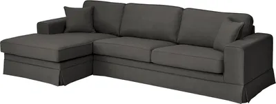 Produktbild von home24 Ecksofa mit Husse - Longchair - Webstoff