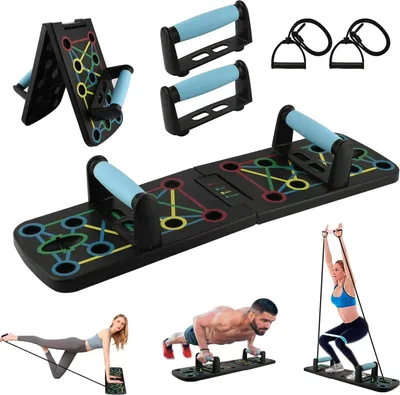 Produktbild von Push Up Board - Fitness Board - Push Up - Push Up Grip - Push Up Grips - Pushup Bord - Pushup Board - Pushup - Pushups - Fitness - Krafttraining