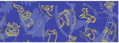 Produktbild von Transparentpapier 115g/qm A4 VE=25 Blatt Christmas blau
