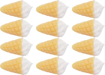 Immagine prodotto di 30 pezzi 1:12 mini casa, cono gelato in miniatura, simulazione, portatile, cibo delizioso, giocattolo, decorazione