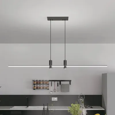 Obrázok produktu pre Dizajnové stropné svietidlá - Dizajnové závesné svietidlá - IP20 - Čierne puzdro - 19 Watt - 2160 Lumen - 4000K
