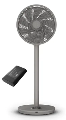 Produktbild von Duux Whisper Flex 2 Standventilator + Battery Pack – Leiser Standventilator – Grau