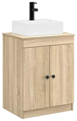 Immagine prodotto di vidaXL Set di mobili da bagno in legno effetto Sonoma