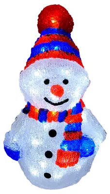 Produktbild von XXL Acryl Schneemann 96 LEDs kaltweiß Außenbeleuchtung