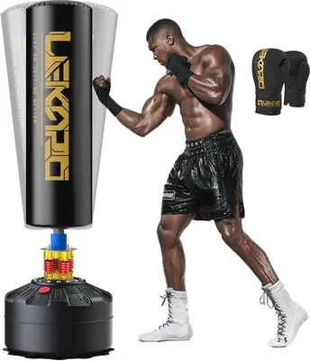 Productafbeelding van Famanu stootzak met bokshandschoenen - Complete set voor MMA en fitness
