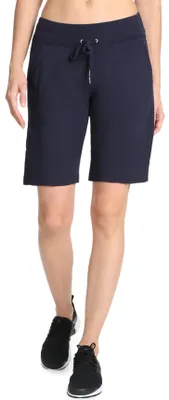 Productafbeelding van Danskin dames shorts, model Essential Bermuda, kleur marineblauw, maat L