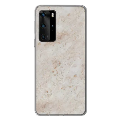 Produktbild von MuchoWow® Handyhülle Schutzhülle Hülle für Huawei P40 Pro Marmor - Muster - Braun Silikon Softcase Handy Hülle - Schutz