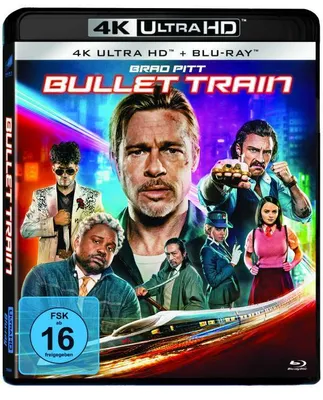 Obrázok produktu pre PLAION 1129615, Film, Blu-ray, Nemčina, Angličtina, Maďarčina, Turečtina, Taliančina, 127 min, Bullet Train, Dobrodružstvo