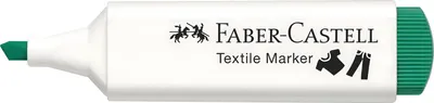 Produktbild von FABER-CASTELL Textilmarker Keilspitze grün