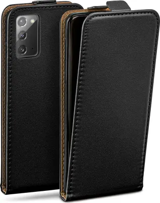 Produktbild von moex® Flip Case kompatibel mit Samsung Note20 / Note20 5G - Hülle mit 360 Grad Schutz, Schwarz