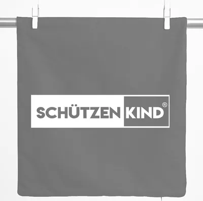 Produktbild von Huuraa Kissenbezug Schützenkind Modern 40x40cm Steel Grey Baumwolle Dekokissenbezug Geschenkidee