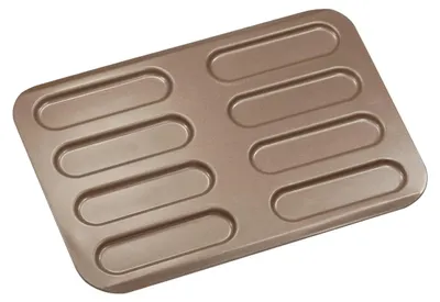 Produktbild von GOBEL - Platte für 8 Eclairs - Antihaftbeschichtung - 315 x 228 mm - Hergestellt