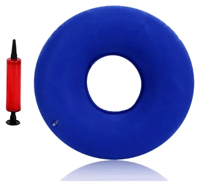 Produktbild von Sitzring nach Operation, 40 cm Hämorrhoiden Sitzkissen, orthopädisches Sitzkissen mit Pumpe für Hämorrhoiden, Zysten und Entzündungen