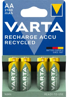 Immagine prodotto di Varta Akku RECHARGE Riciclato AA HR6 2100mAh 4St.