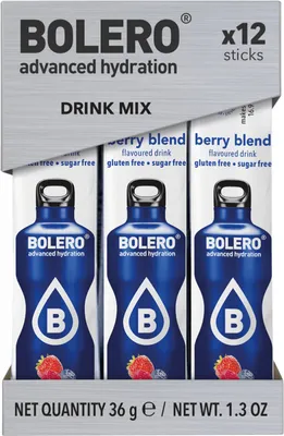 Produktbild von Bolero Sticks (12x3g) Berry Blend - Intra- & Post-Workout - Intra-Workout