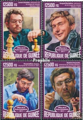 Produktbild von Briefmarken Guinea 2017 Mi 12476-12479 (kompl. Ausgabe) postfrisch Schach