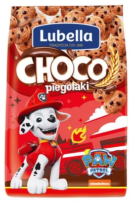 Produktbild von Lubella Choco Piegołaki – Getreidechips in Keksform mit Schokoladengeschmack 250 g