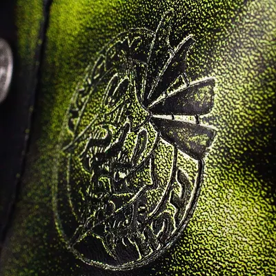 Produktbild von ANGRY ITCH 8-Loch Lime Rub-Off Ranger Leder Stiefel Stahlkappe EU46