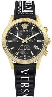 Produktbild von Versace VEKB00422 Sport Tech Lady Chrono gold schwarz weiss Damen Uhr NEU