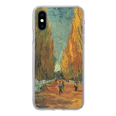 Produktbild von MuchoWow® Handyhülle Schutzhülle Hülle für iPhone X Elysische Felder - Vincent van Gogh Silikon Softcase Handy Hülle - Handyhülle