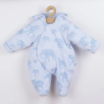 Obrázok produktu pre Detské slony modré, veľkosť 68 (4-6m)