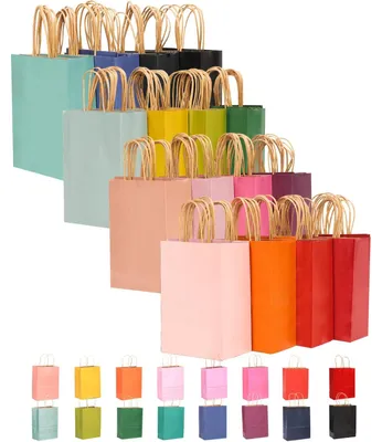 Productafbeelding van Draagtas - Papier - 21 x 15 x 8 cm - 32 stuks