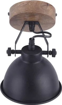 Produktbild von JUST LIGHT SAMIA Wand- und Deckenleuchte E14 max.40W Braun/Schwarz 17-21,5cm 11981-18