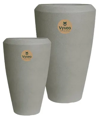 Produktbild von Vyveo - Vase Nalou - Grau - Set van 2