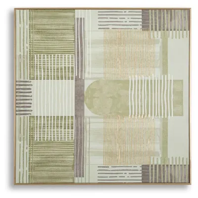 Zdjęcie produktu dla o Ferretti Obraz na płótnie z ramą Linie 60x3x60 cm