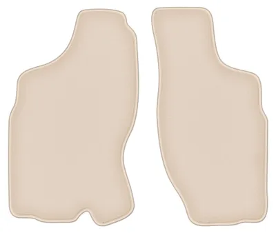Image de Tapis avant en moquette pour Nissan Terrano II 1993-2005 (SUV) – 2 pièces, beiges, sur mesure – Wielganizator FORTUNA