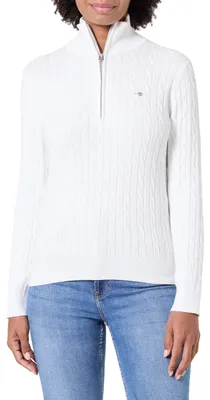 Produktbild von Gant 4805418-113, Pullover, Erwachsener, Weiblich, Weiß, M, Einfarbig