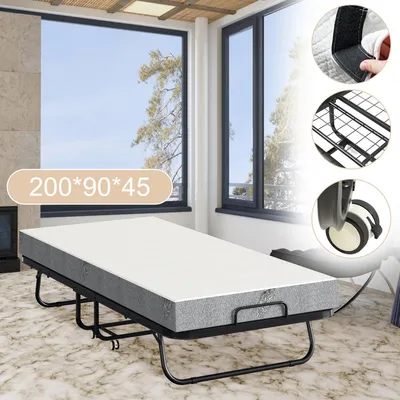 Produktbild von Jopassy 90x200cm rozkladacie lôžko pre hostí do 150 kg, s matracom a ochranným poťahom, na kolieskach