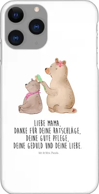 Produktbild von Mr. & Mrs. Panda Iphone 11 Pro Handyhülle Bär Kind - Weiß - Geschenk, Mom, Muttertag, Premium Kunststoff, Handy Case, Familie, Mutter