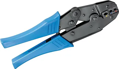 Obrázek produktu pro Fixpoint 11790 Krimpovací kleště na izolovaná kabelová oka, modré - s pojistkou a automatickým uvolněním