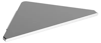 Image de KEUCO EDITION 400 tablette de douche d'angle, aluminium anodisé argenté, 11557170000