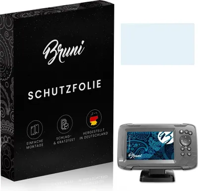 Produktbild von Bruni Basics-Clear 2x Schutzfolie kompatibel mit Lowrance Hook2 5x Folie
