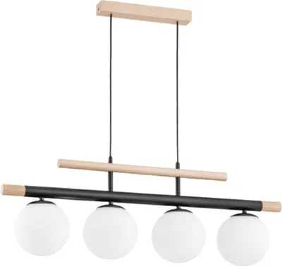 Obrázek produktu pro Závěsné svítidlo Loft čtyři skleněné bílé koule TRENDY 4xE14 10W ALF63091 Alfa