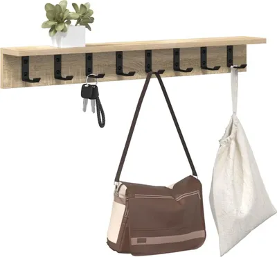 Obrázek produktu pro vidaXL Nástěnný noční stolek Sonoma dub 80 x 10,5 x 10,5 cm