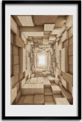 Produktbild von Bild - Bilderrahmen - 40 cm x 60 cm - MDF - Rahmen - Wandkunst - Abstraktion