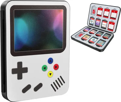 Image de HEIYING Boîte de rangement de cartes de jeu pour Switch - Étui de protection portable avec 24 emplacements pour cartes de jeu