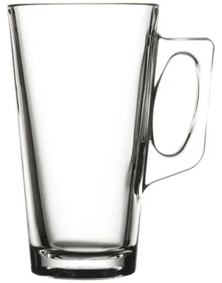 Produktbild von 36x Pasabahce Vela Milchkaffeebecher aus Glas, 380 ml